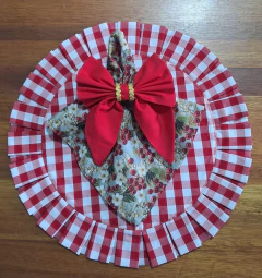 LUGAR AMERICANO REDONDO DUPLA FACE XADREZ/ VERMELHO na internet