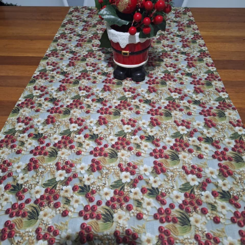 TRILHO DE MESA CEREJA NATALINO - comprar online