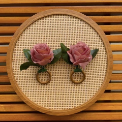 PORTA GUARDANAPO ROSAS (Unidade) - MADU HOUSE DECOR