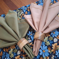 JOGO AMERICANO FLORAL AZUL 3D - 2 LUGARES