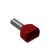 Terminal Tubular Duplo 1,00mm TE1008 100PC Vermelho SIBRATEC na internet