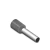 Terminal Tubular Simples 4,00mm E4012 100PC Cinza SIBRATEC