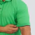 GOLA POLO LISA COM PUNHO VERDE - loja online