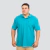GOLA POLO PIQUET COM BOLSO AZUL TURQUESA - comprar online