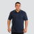 GOLA POLO LISA COM PUNHO AZUL MARINHO - comprar online