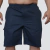 BERMUDA DE BRIM COM ELÁSTICO AZUL MARINHO - comprar online