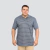 GOLA POLO LISTRADA COM BOLSO CINZA - comprar online