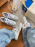 ADIDAS SAMBA COURO LEGITIMO - AZUL ÁGUA - loja online