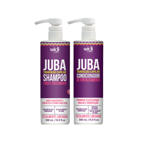Kit Juba Transição - Shampoo Juba Transição 500ml + Condicionador Juba Transição 500ml Widi Care
