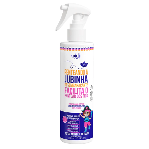 Desembaraçante infantil Penteando a Jubinha, creme de pentear levinho e finalizador para cabelos cacheados e ondulados.