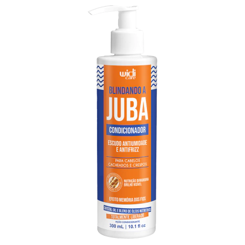 Condicionador Blindando a Juba Escudo Antiumidade e Antifrizz Widi Care 300ml para cabelos cacheados e crespos