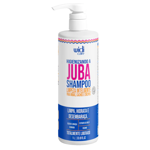 Shampoo Higienizando A Juba Widi Care 1 litro para cabelos ondulados, cacheados e crespos