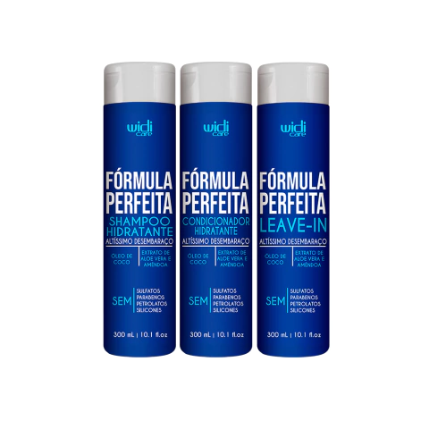 Kit Fórmula Perfeita Completo - Shampoo + Condicionador + Finalizador Widi Care