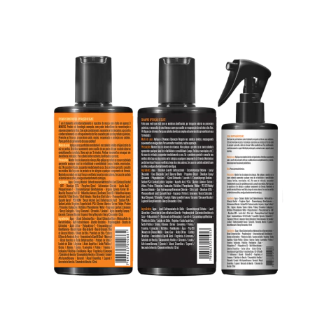 Kit Operação Resgate - Shampoo Reconstrutor 300ml + Máscara Reconstrução 300ml + Finalizador 200ml Widi Care
