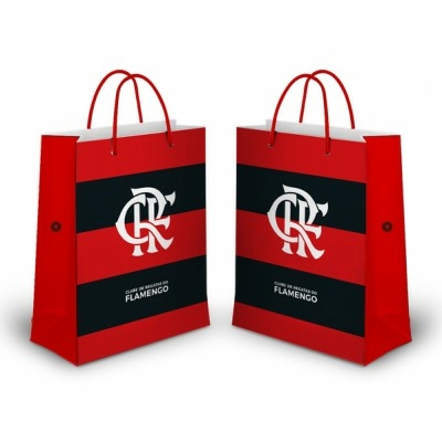 Sacola de Presente Flamengo 24X10X32 cm