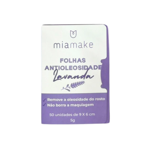 Folhas Antioleosidade Lavanda Mia Make