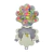 Kit Estojo Miçangas Coloridas para Bijouteria Infantil Concha - Colorido - comprar online