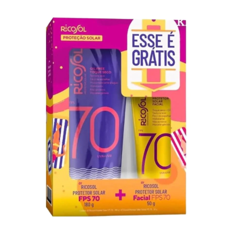 Kit Ricosol FPS 70 180 G + Facial FPS 70 50G