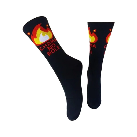 Meia Cano Médio Divertida em Poliamida