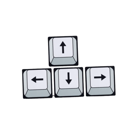 Jogo de Porta Copos PC Gamer Teclas Setas - 4 pecas