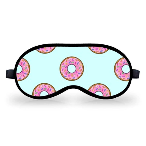 Mascara para Dormir Tapa Olhos Donuts Azul