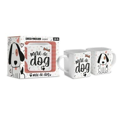 Caneca Quadrada Mãe de Dog