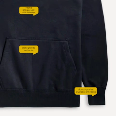 Moletom unissex da marca vaquera com estampa vqr.
