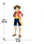 Figure Action Vinil Colecionável One Piece Luffy 18cm - comprar online
