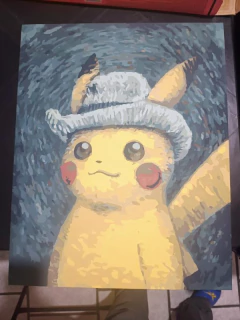 PIKACHU A LA VANGOGH - The Canvas Project 
