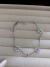 Pulseira Bolinha Inox Flor Cristal