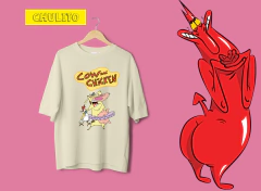 REMERA OVERSIZE VACA Y POLLITO