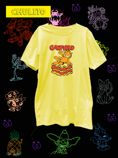 REMERA GARFIELD PIZZA