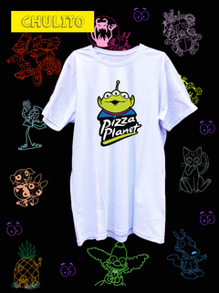 REMERA PIZZA PLANET - TOY STORY en internet