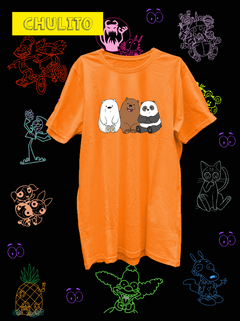 REMERA OSOS ESCANDALOSOS SENTADOS - tienda online