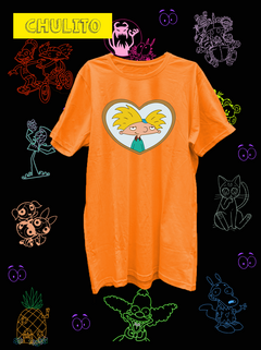 REMERA HEY ARNOLD CORAZON - tienda online