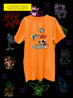 REMERA CHICAS SUPERPODEROSAS PIZZA - tienda online