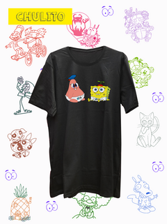 Imagen de REMERA BOB ESPONJA Y PATRICIO BEBES