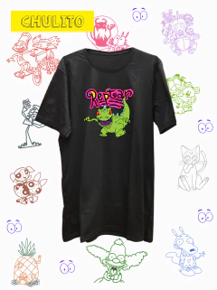 REMERA RUGRATS REPTAR LOGO ROSA