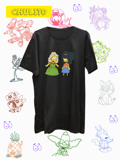 Imagen de REMERA MILHOUSE Y BART DISFRAZADOS