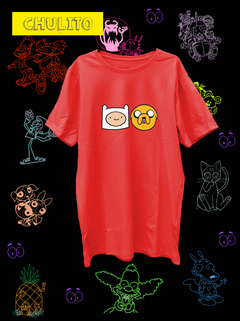 Imagen de REMERA FIN Y JAKE CARAS