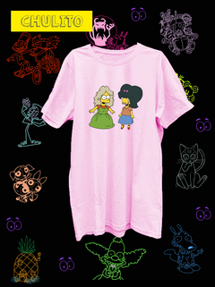REMERA MILHOUSE Y BART DISFRAZADOS