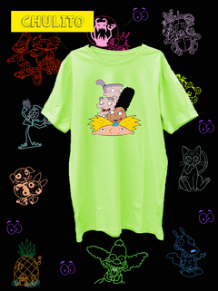 REMERA HEY ARNOLD CARAS