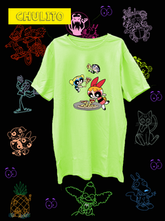REMERA CHICAS SUPERPODEROSAS PIZZA