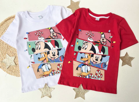 Remeras "Disney" Navidad (PACK X7) unisex - comprar online