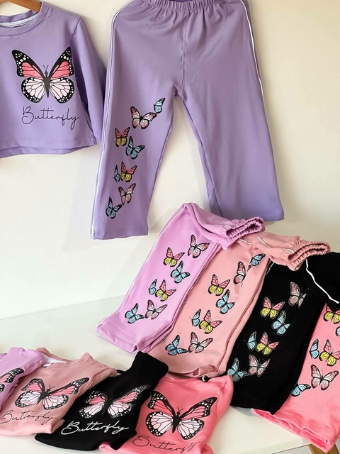 Conjunto "Kaylani" MARIPOSA frizado para niña - comprar online