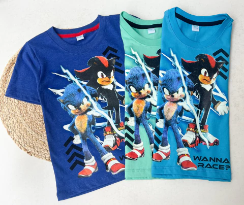 Remeras "Bruno" SONIC (PACK X7) para niño - comprar online