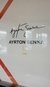 Ayrton Senna (120x60) con auto de 30cm - tienda online