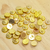 Meia Pérola Redondo Craquelada 10mm x 10mm 1PCT/ 50und - Dourado - comprar online