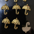 Botão Chuva de Verão Dourado 1PCT/50und