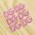 Aplique de E.V.A - 1PCT/50und - DG Rosa Glitter